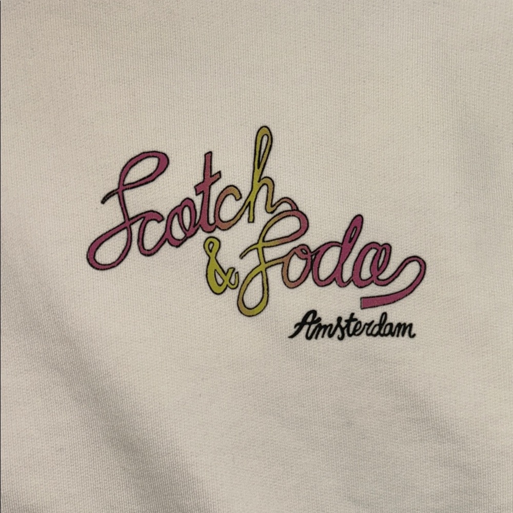 Scotch & Soda Amsterdam Graphic Hoodie Off-White XL - Picture 2 of 10